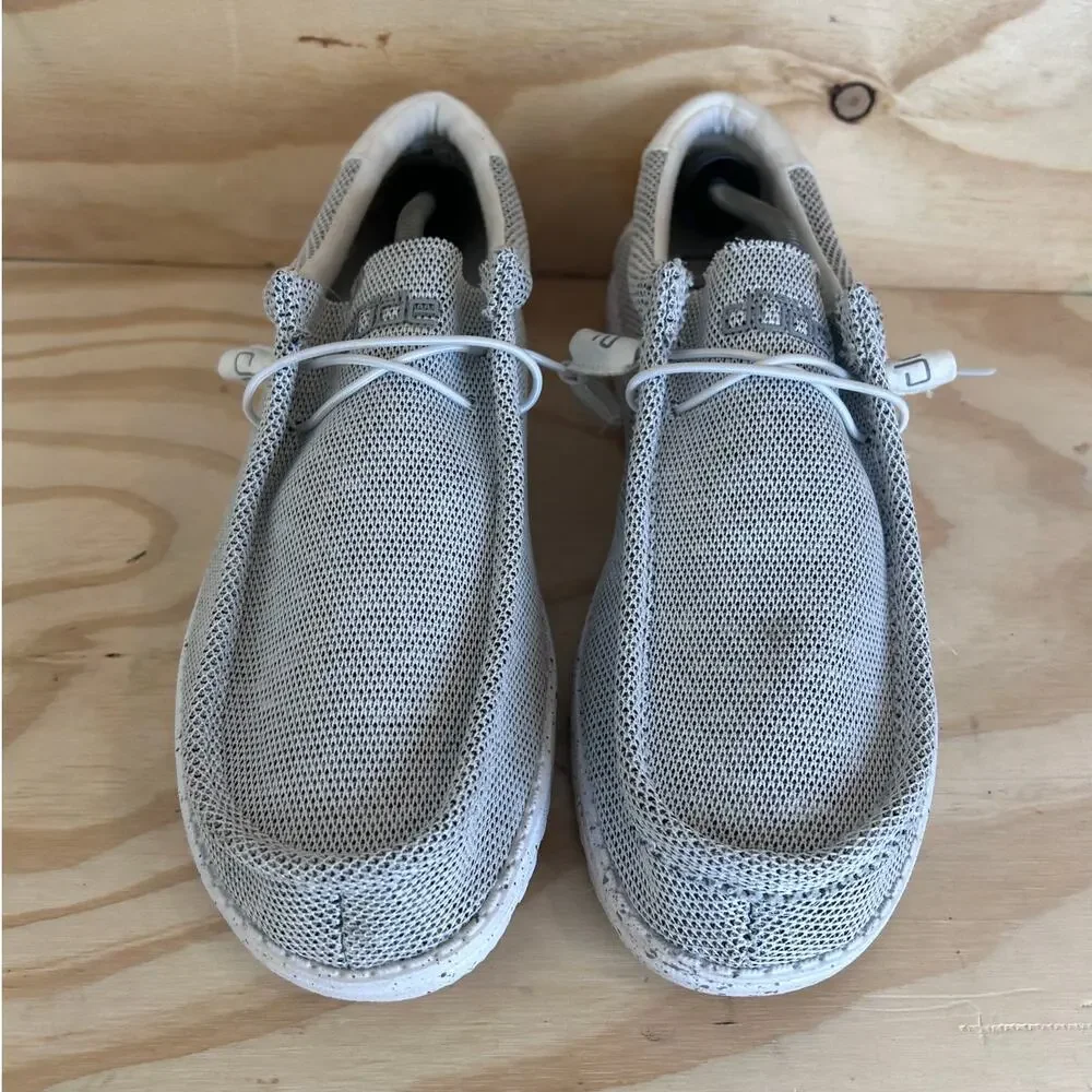 Hey Dude - Wally Sox - Loafers - Gray/Whitw - Men's - 15 - 110350703